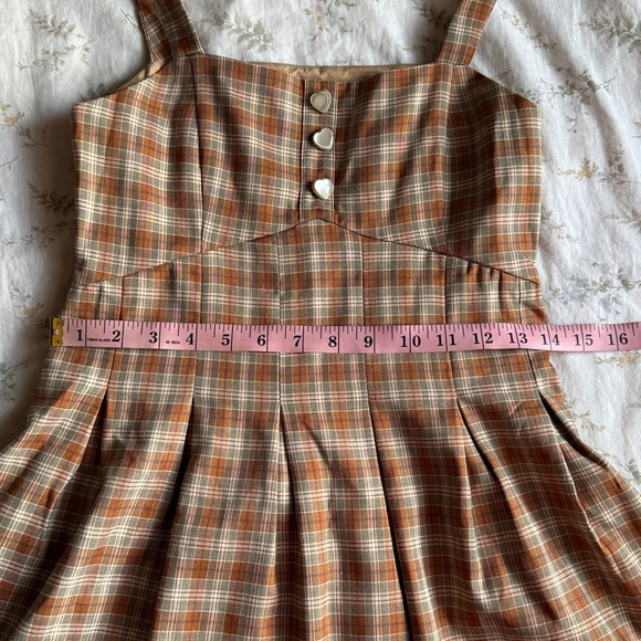 Plaid mini dress cropped blazer set size small in great condition - Picture 5 of 14